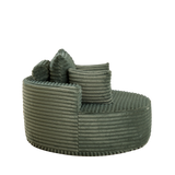 Corduroy Foam Modular Sleeper Chair No Assembly Required - Omega Lifestyles