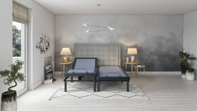 Queen BT3000 Adjustable Bed Base With Massage and USB Ports - Omega Lifestyles