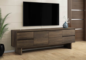 72-Inch Transitional Solid Wood Media Console Stand - Omega Lifestyles