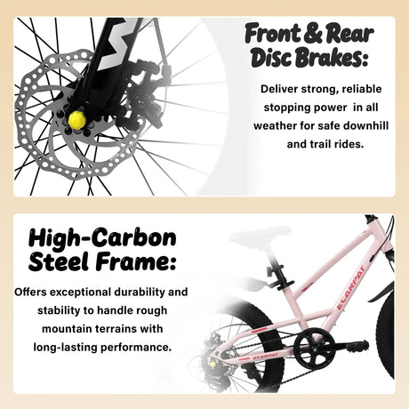 20-Inch Kids Mountain Bike With 7-Speed Front Suspension - Omega Lifestyles