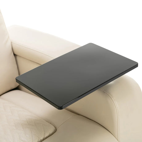 Power PU Leather Recliner Chair With Tray Table USB Port - Omega Lifestyles