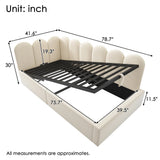 Twin Velvet Upholstered Daybed With Hydraulic Storage - Omega Lifestyles