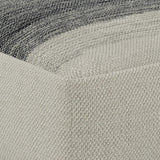 Square Woven Indoor Outdoor Silver Fabric Pouf Stool - Omega Lifestyles