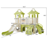 8-in-1 Toddler Freestanding Slide Climber Playset - Omega Lifestyles