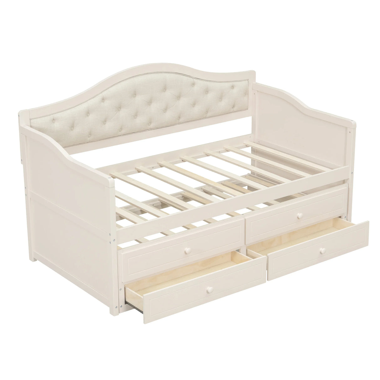 Twin Daybed With Pull-Out Trundle And Storage Drawers - Omega Lifestyles