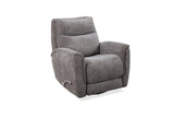 Manual Swivel Chenille Fabric Recliner With Chrome Lever - Omega Lifestyles