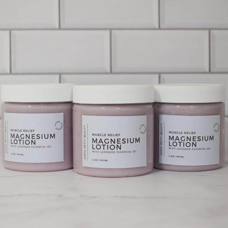 Magnesium Lotion, Muscle Relief Lotion, Body Lotion with Essential Oil