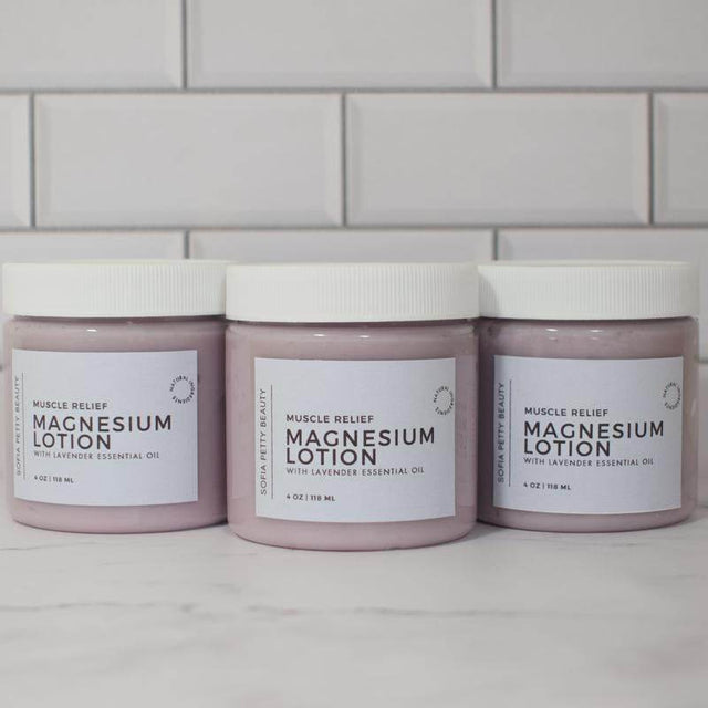 Magnesium Lotion, Muscle Relief Lotion, Body Lotion with Essential Oil
