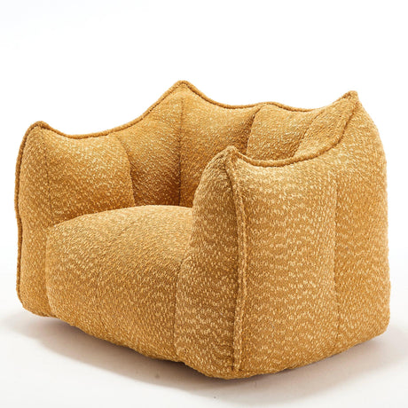 Chenille Foam Bean Bag Chair for Living Room - Omega Lifestyles