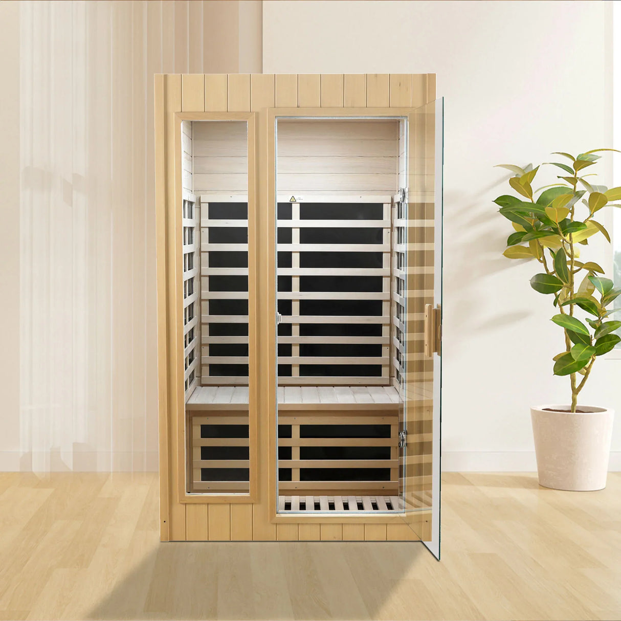 Two-Person Hemlock Far Infrared Indoor Sauna Room - Omega Lifestyles