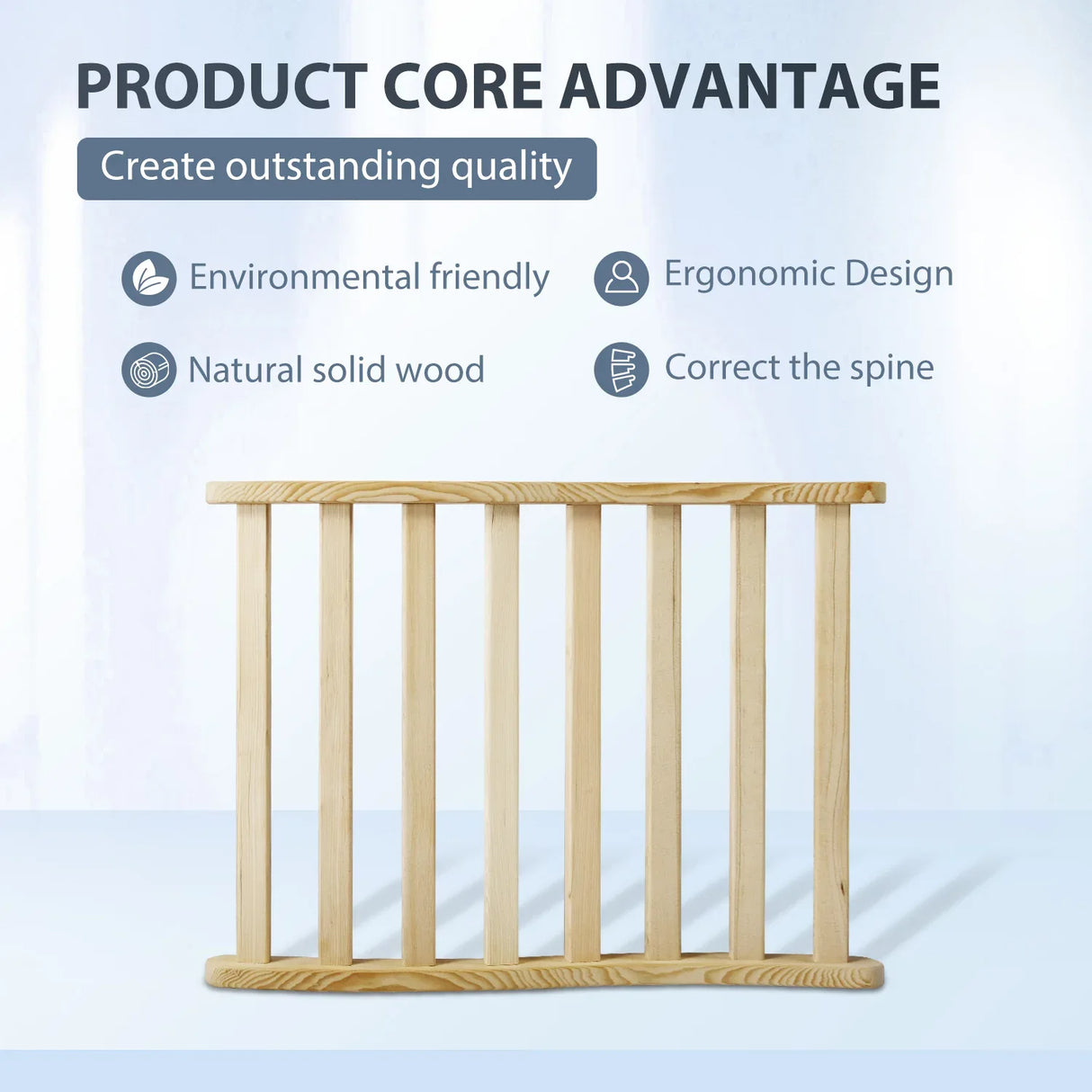 Ergonomic S-Shape Canadian Hemlock Wood Sauna Backrest - Omega Lifestyles