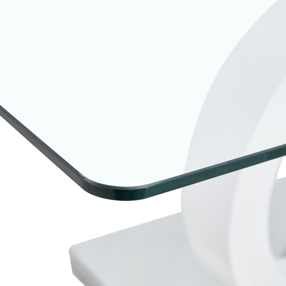 Modern Minimalist Glass Top MDF Coffee Table - Omega Lifestyles