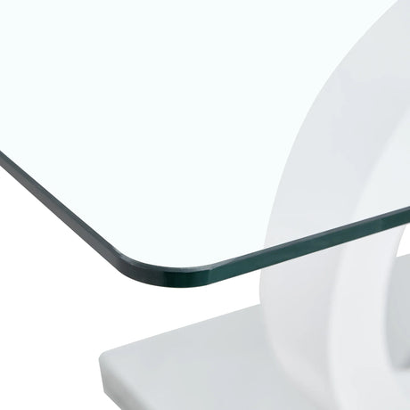 Modern Minimalist Glass Top MDF Coffee Table - Omega Lifestyles