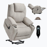 Power Lift Recliner Chair With Massage Lumbar Heat - Omega Lifestyles