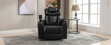 Power Reclining PU Leather Home Theater Recliner Chair - Omega Lifestyles