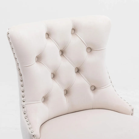 Set Of 2 Contemporary Velvet Upholstered Barstools - Omega Lifestyles