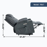 Power Lift Recliner Chair With Massage Heat And USB Ports - Omega Lifestyles