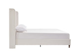 California King Upholstered Bed Frame With 54-Inch Chenille Headboard - Omega Lifestyles