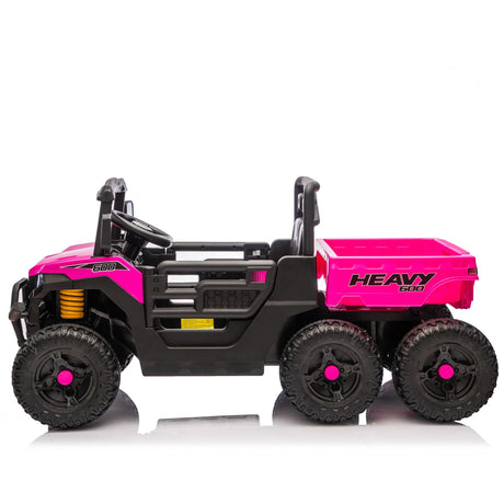 Kids Electric Ride On Six-Wheel Remote Control Dump Truck - Omega Lifestyles