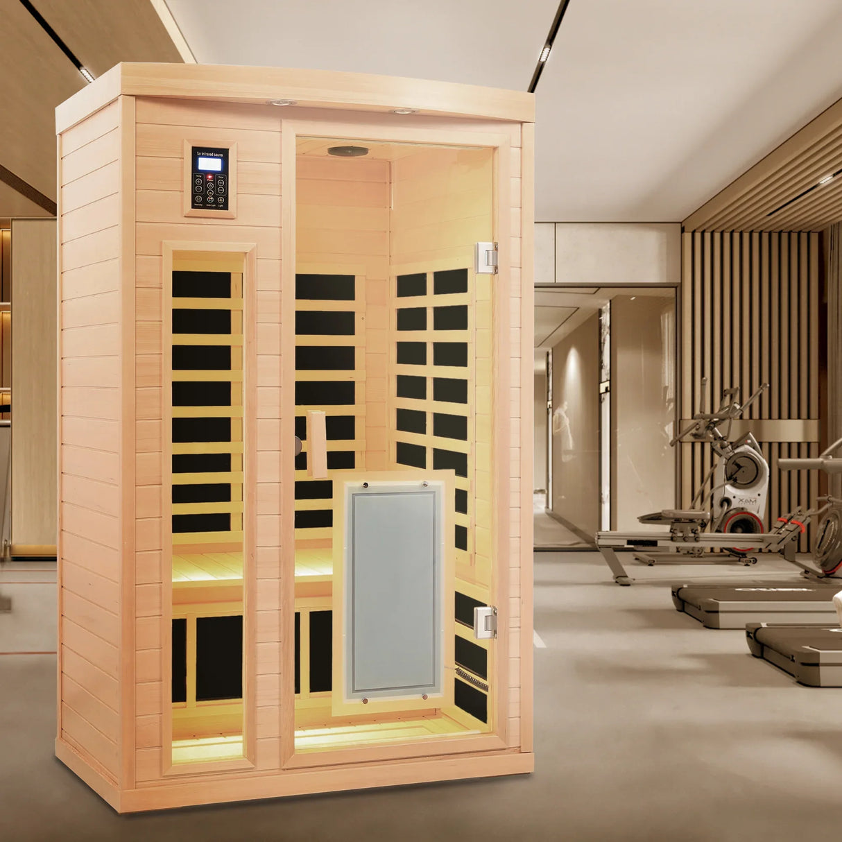 Hemlock Two-Person Low EMF Far Infrared Sauna Room - Omega Lifestyles