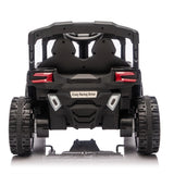 24V Kids Remote Control Black Ride On UTV - Omega Lifestyles