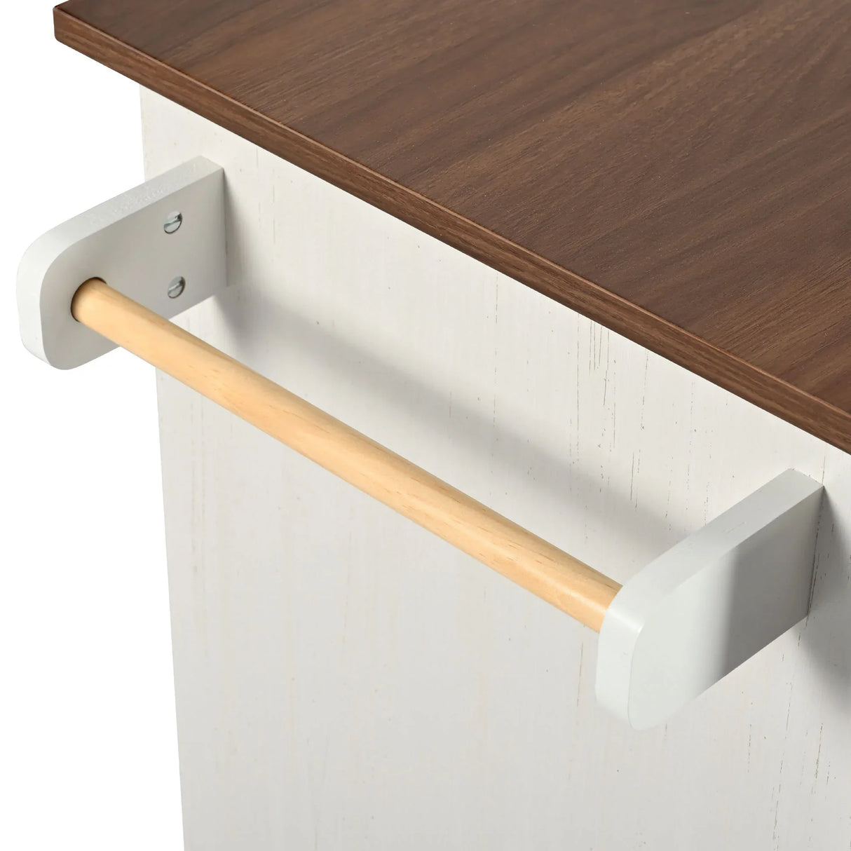 Farmhouse Sliding Barn Door Kitchen Island Cart - Omega Lifestyles