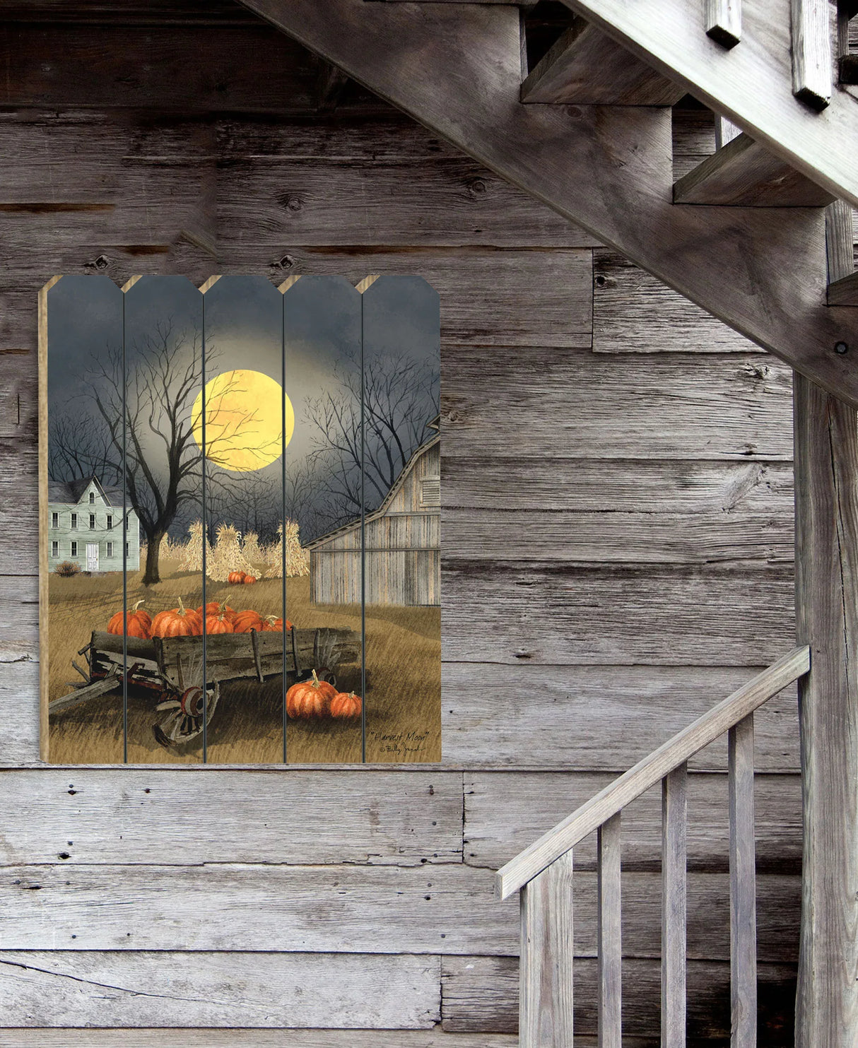 Harvest Moon Multicolor Paper Wall Art Decor - Omega Lifestyles