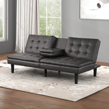 Contemporary Convertible Futon Sofa Bed With USB Chargers - Omega Lifestyles