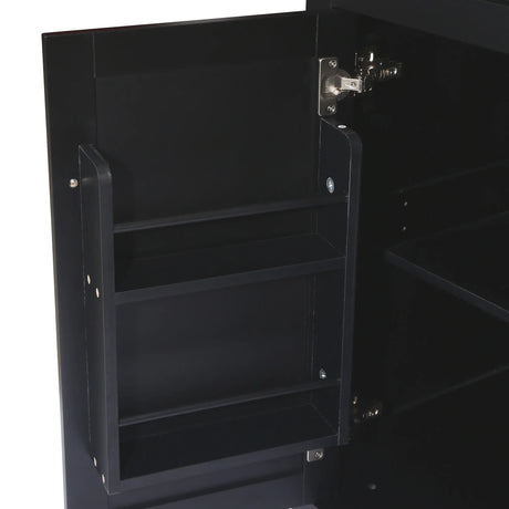 Kitchen Cart With Rubber Wood Drop-Leaf Countertop Storage - Omega Lifestyles