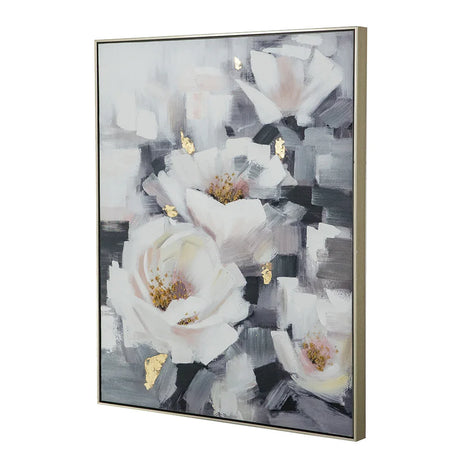 Sarah Multicolor Framed Floral Oil Painting Wall Art - Omega Lifestyles