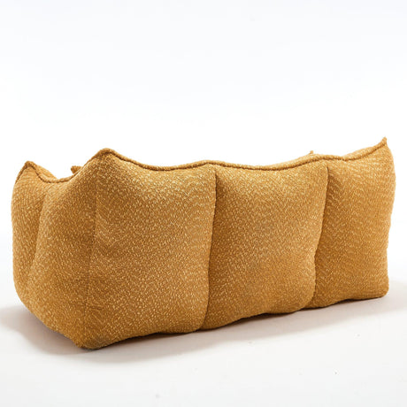 Chenille Dual Bean Bag Chair With Foam Core - Omega Lifestyles