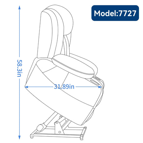 Dual Motor Power Lift Recliner Chair With Massage Heating - Omega Lifestyles