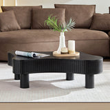 Modern Irregular Shaped Solid Wood Coffee Table - Sleep Galleria