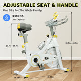 Indoor Fitness Steel Frame Adjustable Exercise Bike - Omega Lifestyles