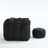 Soft Chenille High Resilient Foam Bean Bag Chair - Omega Lifestyles