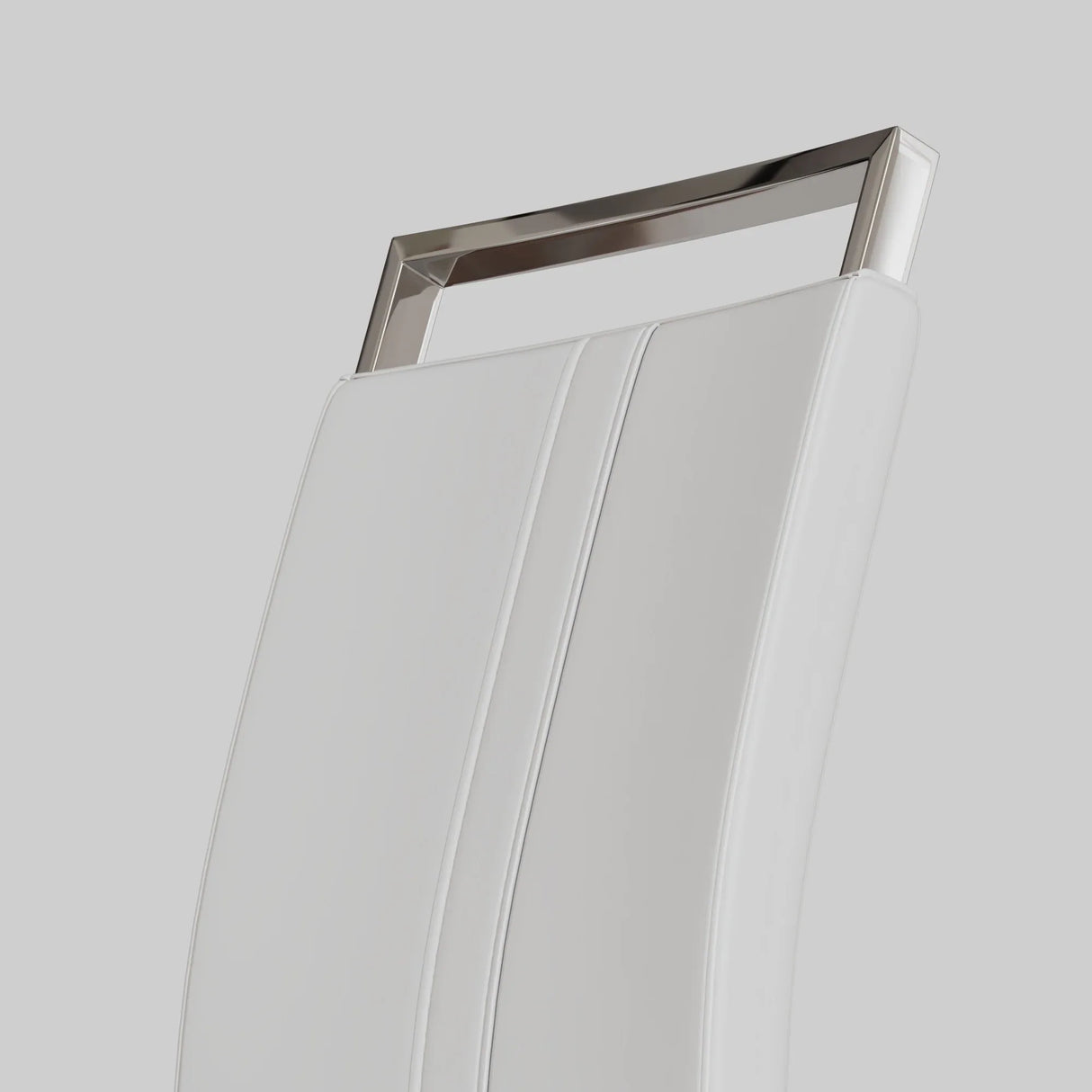 Modern Cream MDF Dining Table And PU Armless Chair Set - Omega Lifestyles