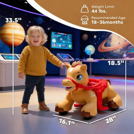 Electric Ride-On Rocking Horse Toy For Toddlers - Omega Lifestyles