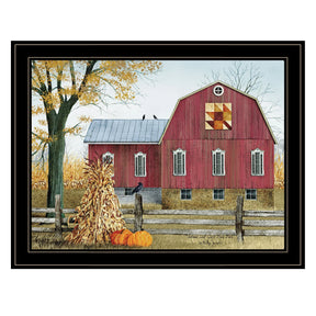 Autumn Leaf Multicolor Framed Wall Art Print - Omega Lifestyles