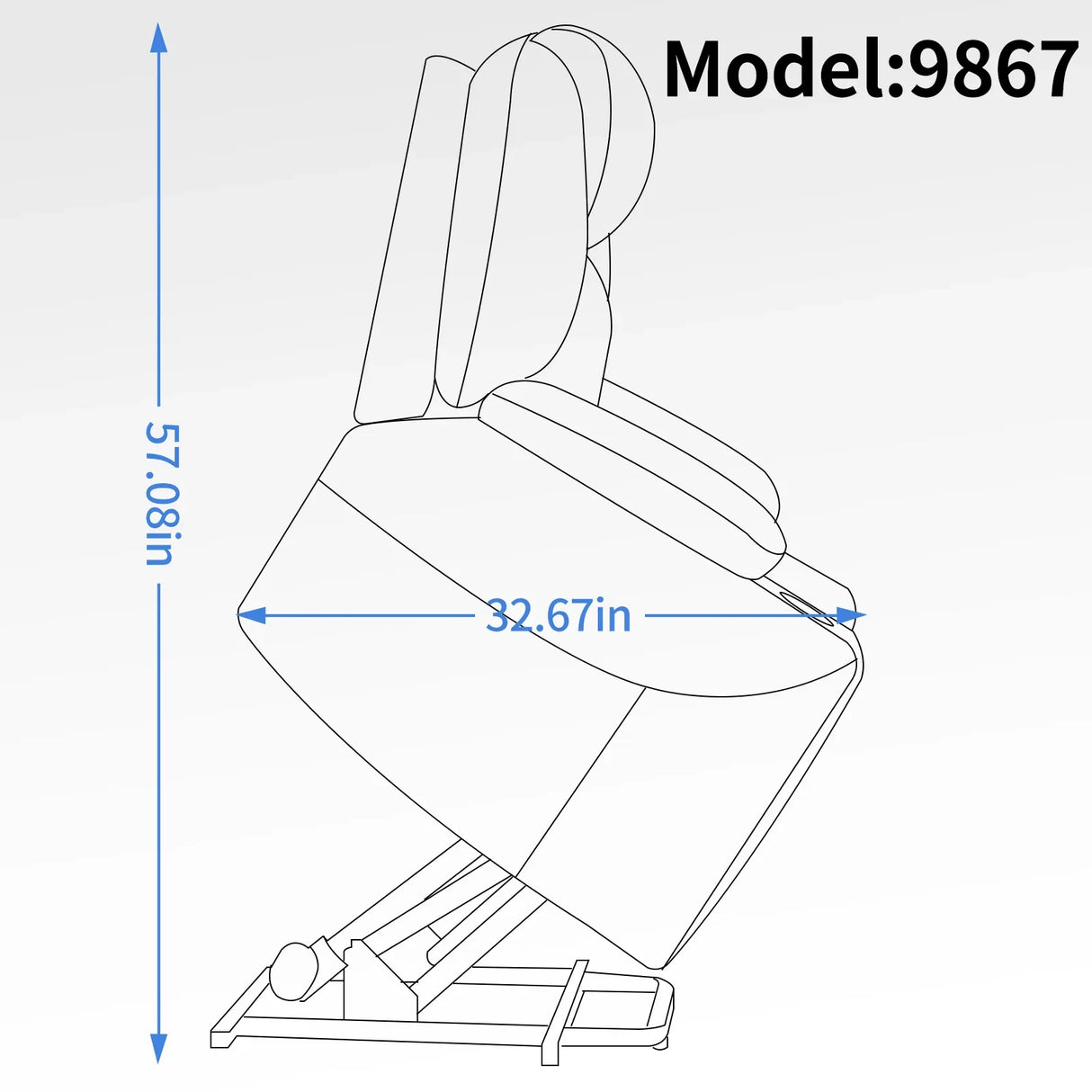 Chenille Power Lift Recliner Chair With Massage Lumbar Heat - Omega Lifestyles