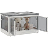 Collapsible Stackable Plastic Storage Bin With Wheels