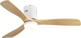 52-Inch Remote Controlled Reversible Solid Wood Ceiling Fan