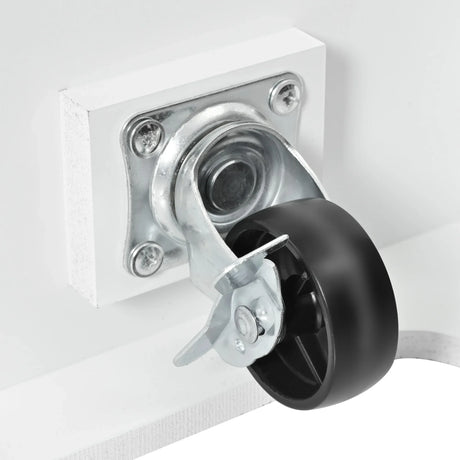 Folding Kitchen Island Cart With Power Outlet and Storage - Omega Lifestyles