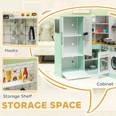 Interactive Corner Kids Play Kitchen With Lights And Sounds - Omega Lifestyles