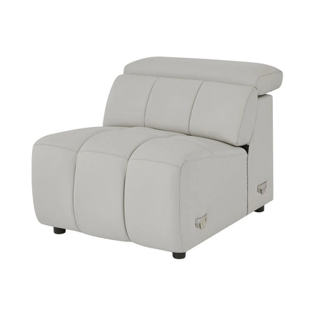 Electric Reclining 4-Seat Genuine Leather L-Shaped Sofa - Omega Lifestyles