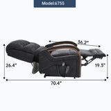 Power Chenille Lift Recliner Chair With Massage Heat - Omega Lifestyles