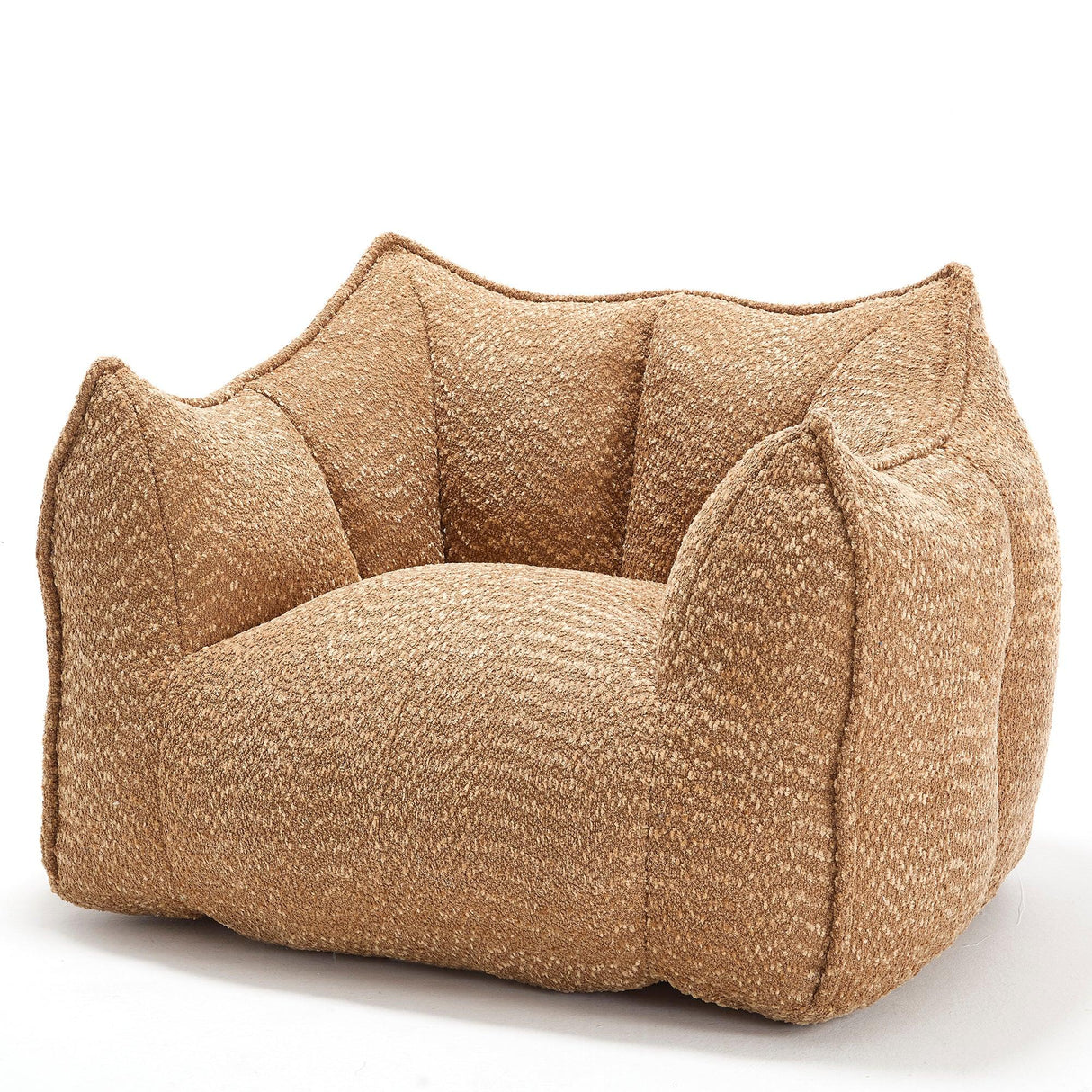Chenille Bean Bag Chair Soft Foam Living Room Seating - Omega Lifestyles