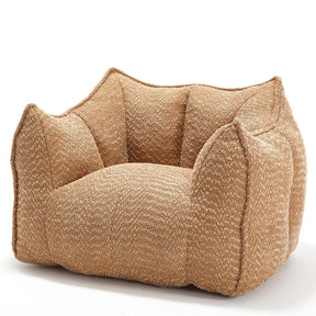 Chenille Bean Bag Chair Soft Foam Living Room Seating - Omega Lifestyles