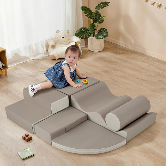Soft Indoor Climb And Crawl Foam Playset For Kids - Omega Lifestyles