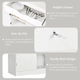 Modern Curved Design Kitchen Pantry Cabinet With Drawer - Omega Lifestyles