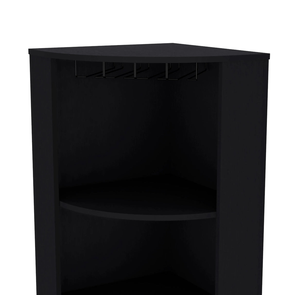 Modern Oban Corner Bar Cabinet With Bottle Storage - Omega Lifestyles
